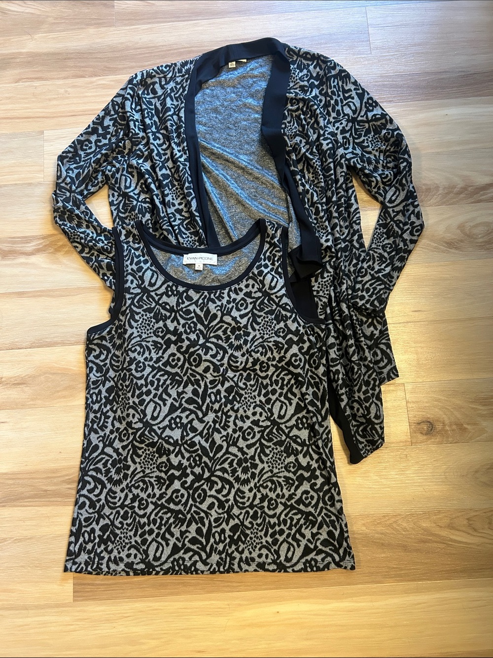 Evan-Picone Cardigan and Tank Top